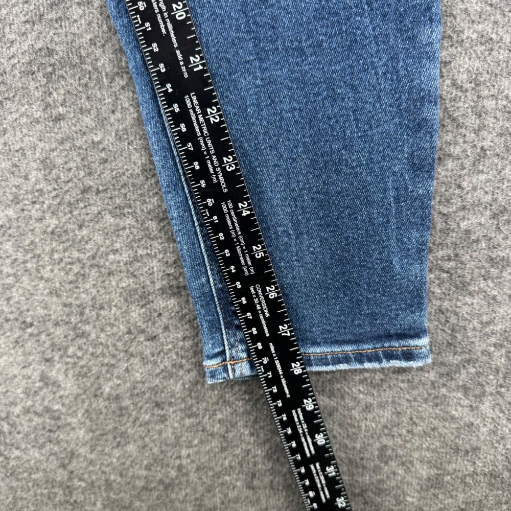 Old Navy Rockstar Super Skinny Mid Rise Distressed Jeans Medium Wash Womens 12 - Picture 10 of 11